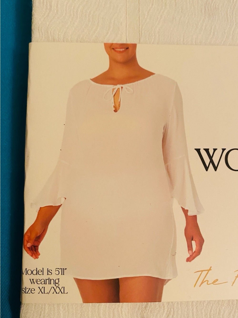Anne Cole White Lightweight Beach Cover-Up XL/XXL